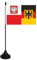 U24 Tischflagge Polen Wappen-Deutschland Adler Fahne Flagge Tischfahne 10 x 15 cm
