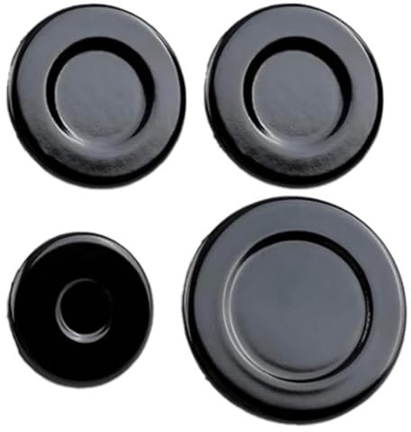Generico Set di 4 bruciatori a Gas per Piano Cottura, 55/75/100 mm, Kit di Ricambio per fornelli a Gas Medi(Concavo)