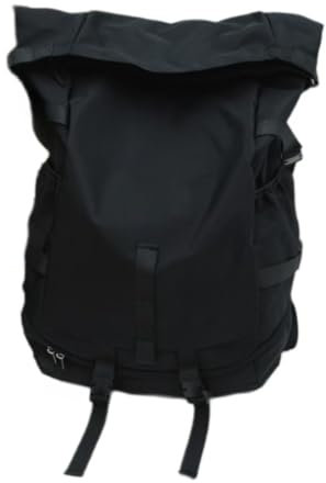 QIXUJAK Rucksack Herren Damen Schwarz Groß Rolltop Rucksack Groß Für Fahrrad, Arbeit, Uni - Laptop Tagesrucksack Mit Schuhfach - Wasserabweisend (schwarz)