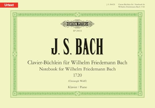W.F. Bach: Notebook for Wilhelm Friedemann Bach (Piano Solo) (EP20034)