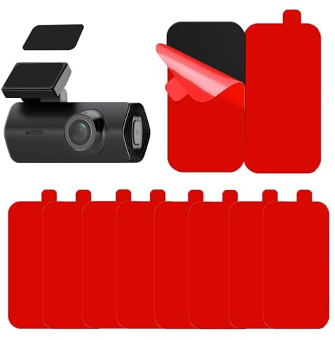 ThriveMart 10 PCS Double Sided Sticky Pads Heavy Duty,50x25mm | Adhesive Tape Waterproof & Heat Resistant,Strong Mounting Replacement Pads for Dash Cam,Action Camera,GoPro,Number Plate