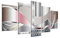 bestpricepictures 200 x 100 cm Bild auf Leinwand abstrakt Silber 6328-SCT deutsche Marke und Lager - Die Bilder/das Wandbild/der Kunstdruck ist fertig gerahmt