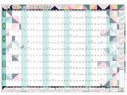 2019-2020 Akademische/Student Mid-Year Wall Planner Unmontiert A1 große Größe von Arpan (2019-2020 Academic Blue)