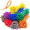 500PC Cable Ties Assorted Colours, Length- Zip TIE RED Blue Green Yellow