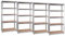 Stagecaptain 4X Set Heavyrack Lagerregal - 5 variabel montierbare Böden - Metallkonstruktion verzinkt - auch als Werkbank umbaubar - Tragkraft pro Boden max. 175 kg - Tragkraft gesamt 875 kg