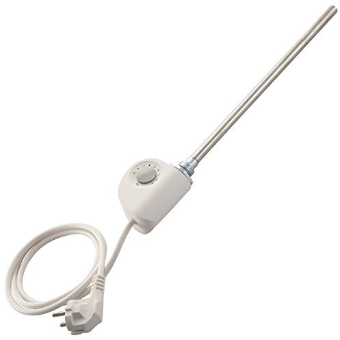 Schulte 7050300 3 mit Regelung der Temperatur Heizstab für Heizkörper, 230 V, Weiß, 300 Watt