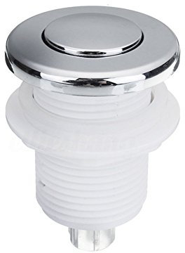 UxradG 28/32/34 mm Impermeable Aire Presión Interruptor Baño Spa Masaje Baño Garbage Desagüe Juguete Interruptor de Aire Pulsador Botón, White/32mm, 32 mm