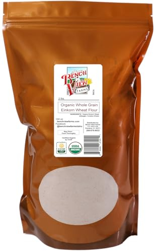 Organic Stone Ground Whole Wheat Einkorn Flour - 2lbs (Pack of 1)