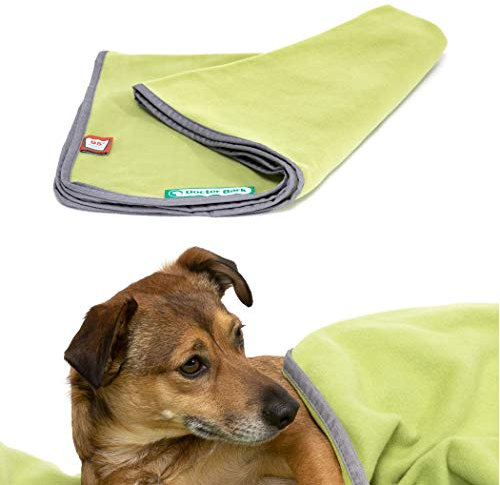 Doctor Bark | kuschelige Hundedecke waschbar bis 95°C, hygienische, weiche Fleecedecke für Sofa und Hundebett, Flauschige Haustierdecke - Made in Germany (XL - 140x100 cm/Hellgrün)