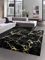 CARPETIA Teppich modern Wohnzimmerteppich Marmor Optik schwarz Gold Größe 160x230 cm