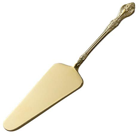 SOIMISS Tortenheber Edelstahl Vintage Schneidspatel Serviermesser Kuchenheber Kuchenmesser Tortenmesser Kuchen Cream Cutter für Brot Pizza Dessert Lasagne Küche Restaurant (Golden)