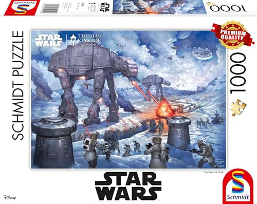 Lucas Film, Star Wars, The Battle of Hoth (Puzzle): Erwachsenenpuzzle Kinkade Collection - Lucas Film 1.000 Teile