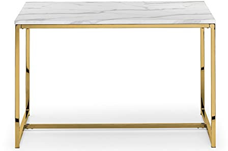 Julian Bowen Esstisch Scala, Gold, Gold & Weiß