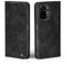 LBH Handyhülle für Xiaomi Redmi Note 10 in Schwarz mit Karten- und Geldfach Smartphone Hülle mit Standfunktion Flip Case Schutzhülle Magnetverschluss Vintage