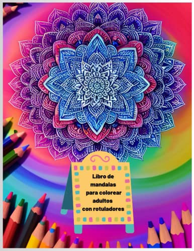 Libro de mandalas para colorear adultos con rotuladores