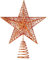 BinaryABC Christmas Tree Topper Star,Glittering Christmas Tree Decoration Ornaments,20cm (Bronze)