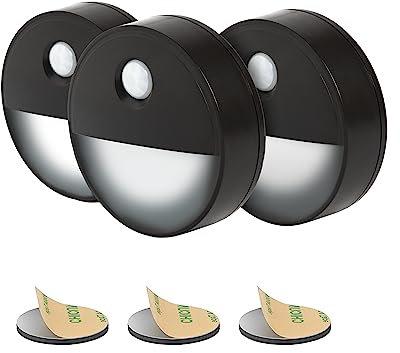 Proxinova Veilleuse LED Blanche Froide, Lampe Detecteur de Mouvement Interieur, Lumiere LED Sans Fil Adhésif à Pile, Pour LED Cuisine, Armoires, Salles de bain, LED escalier Detecteur de Mouvement