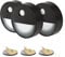 Proxinova Luz LED con Sensor de Movimiento, 3 Luces LED Pilas, Funciona con baterías, Luz Nocturna quitamiedos, Luz LED Adhesiva para baños, escaleras, luces para armarios, Luz Blanca Fría Negra