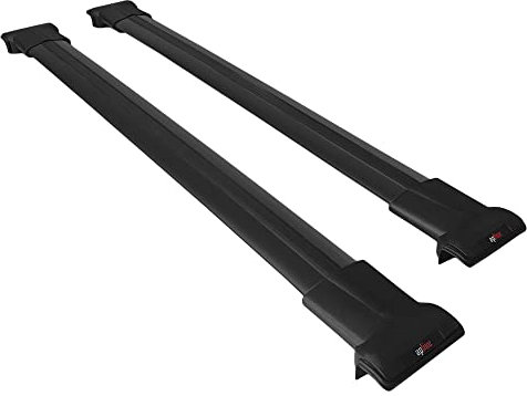 Kompatibel mit Toyota Corolla Verso (E120) 2004-2008 Relingträger Fly Modell Dachträger Gepackträger SCHWARZ