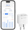 Meross Prise Connectée Matter (Type E), Prise WiFi avec Matter Simple Setup(MSS), Prise Compatible avec Apple Home, Alexa et Google Home, Prise Mesure de Production du Panneau Solaire Photovoltaïque