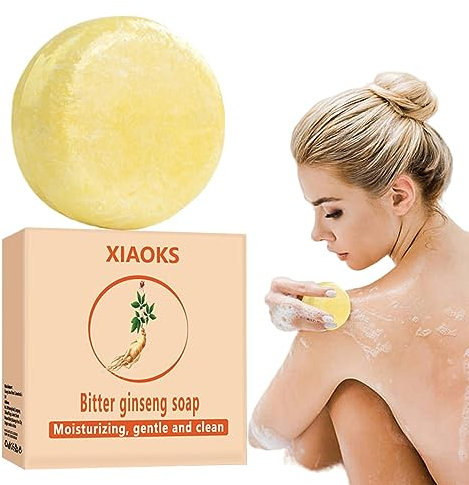 Körperpeeling-Seife | Ginseng-Seife für empfindliche Haut | Gesichtsreinigungs- und Körperwaschseife für empfindliche Haut, normale Haut, fettige Haut, trockene Haut für Frauen und Männer Chaies