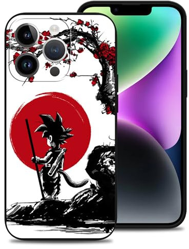 Vauiwiaie Anime Phone Case Design for iPhone 13 Pro Max Japanese Anime Phone Case Full Body Protective Anti-Scratch Shockproof Soft TPU Case Phone Cover for iPhone 13 Pro Max 6.7 inch
