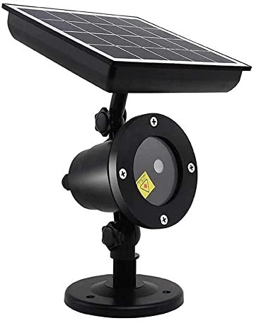 TUKRKRS Projecteur de Noël LED à énergie solaire - Projecteur rotatif - Éclairage décoratif de Noël
