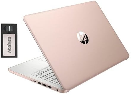 HP Stream 14 HD BrightView Laptop, Intel Celeron N4120, 16GB RAM, 256GB Storage (128GB Emmc+ 128GB USB Card), Intel UHD Graphics, 720p Webcam, Wi-Fi, 1 Year Office 365, Win 11 S, Gold