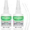 2pcs Oily Glue, 50g High Strength Universal Super Glue, Super Glue All Purpose, Instant Superglue with Anti-Clog Cap for Plastic, Glass, Metal, Ceramics, Wood, Leather, DIY Crafts
