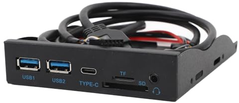 VBESTLIFE Diskettenleser, USB3.2 GEN1 Typ-C-Diskettenlaufwerk-Panel, 3,5-Zoll-externes USB-Typ-C-Diskettenlaufwerk für PC, Desktop, für XP 7 8 10 11 2003 für Linux