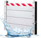 QiuShuiDr Wiederverwendbar Hochwasserschutz,Hochwasserschutz Bei Türen,Hochwasserschutzwand, Aluminium Hochwasserschutz Barriere, Geeignet Für Unterführungen, Fabrik, Garageneinfah (70 * 40cm)
