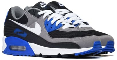 Nike IB7672-001 AIR MAX 90 Herren Black/White-Lyon Blue-Varsity Maize EU 46