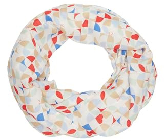 s.Oliver Lässiger Loop Schal aus Viskose mit All-over-Print