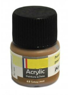 1 pot peinture de maquette : sable mat n° 63-12 ml - pour heller - accessoire maquette