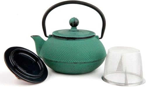 VIER M151135 - Théière en Fonte 0,34 l Verte (Lot de 5)