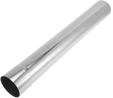 Motoforti 76mm 3 OD Tube D'Échappement Droite En Acier Inoxydable Mandrin Longueur 22 Pouces DIY Custom Tubage Modifié Voiture Extrémités Double Découpées Expansion Polissage Ton Argenté