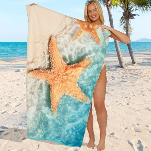 GC GAVENO CAVAILIA Extra Large Beach Towel for Adults - Quick Dry Microfibre Printed Beach Towels - Super Absorbent Beach Towel for Swim (180 x 100 cm) - (1 Piece) Soft, Sand Free,Lightweight - Multi