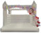 Commercial 0.55 mm PVC Inflatable Bouncy Castle with Slide Jump Bouncy House (3x3x2.4m Including Blower)