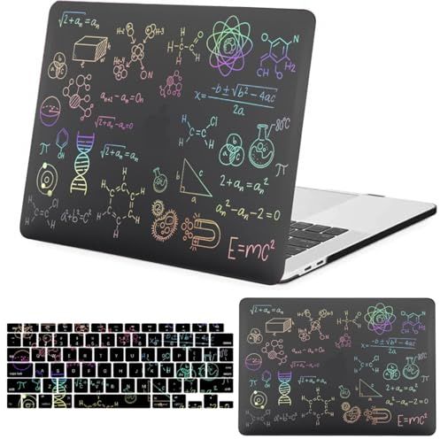 FFBOFFC Caso Compatibile per MacBook Pro 15 Pollici 2019 2018 2017 2016 Modello A1990 A1707 con Touch Bar Touch ID, Protettiva Custodia Rigida in Plastica & Tastiera Cover, Formula chimica
