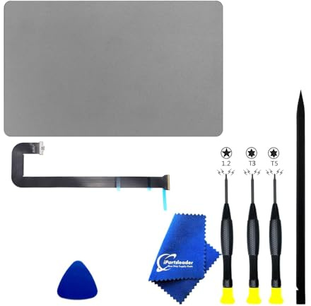 iPartsleader A2681 Trackpad Replacement for MacBook Air (Retina, 13-inch, M2, 2022) Force Touch Touchpad with Cable 661-26202 821-03871-A EMC 4074 (Grey)