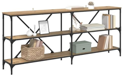 vidaXL Konsolentisch Artisan-Eiche 180 x 30 x 75 cm Holzwerkstoff