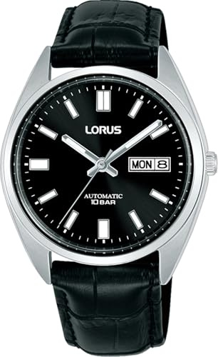 Lorus Damen Uhr Automatik Edelstahl Silber Lederband