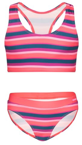 Trollkids Girls Kvalvika Bikini | Elastisches Material, Schnelltrocknend