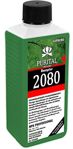 GREEN24 Rezeptur 2080 NPK 6,0+7,4+11,1 Flüssig-Dünger, System Volldünger (Stickstoff Phosphat Kalium) mit Spurennährstoffen Eisen Kupfer Mangan Molybdän Zink