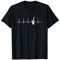 Saxophon Herzschlag Heartbeat EKG T-Shirt