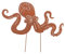 UNUS Gartenstecker Rost Octopus