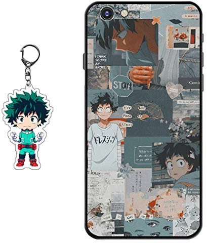 Staremeplz iPhone 6/6s Case - Anime Figure Design with Keychain, Soft Silicone TPU Protective Case