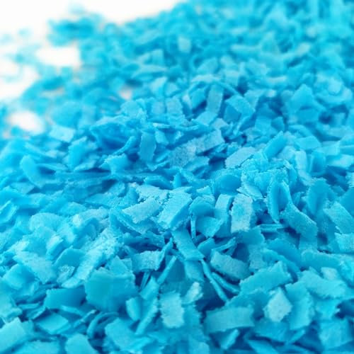 Streuselheld Schnippel Blau Esspapier-Flocken 10g Streusel zum Dekorieren und Verzieren von Gebäck aller Art wie Torten Kuchen Keksen Zuckerstreusel