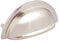 FITTINGSCO Henrietta Cup Handle Brushed Nickel Finish 76mm Hole Centres, Stainless Steel Effect