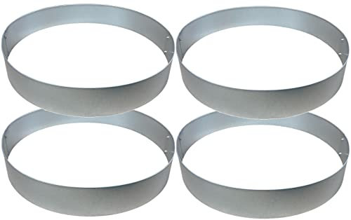 Premium Rasenkante Kreis Ø 70 cm Höhe 14 cm Beetumrandung Rasenbegrenzung Beeteinfassung 4 Stück (Set)
